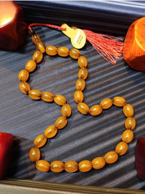 Anemore Collection Gaddar Usta Yapımı Sıkma Kehribar Tesbih