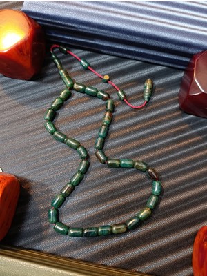 Anemore Collection Feyat Karataş Usta Yapımı Sıkma Kehribar Tesbih