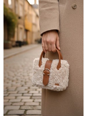 Endiell Peluş Çanta, El Örgüsü Peluş El Çantası