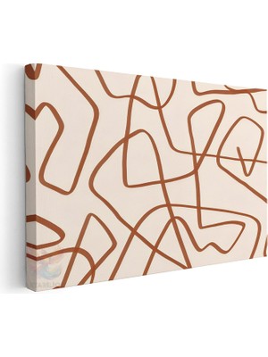 Artarilion Yatay Kanvas Tablo Salon Tablosu Boho 8 Kanvas Duvar Tablosu