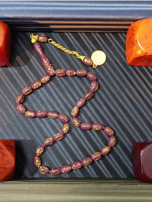 Anemore Collection Altın Varaklı Tesbih Sevdiklerinize En Güzel Hediye