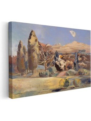 Artarilion Yatay Kanvas Tablo Salon Tablosu Retro Doga Manzarasi Kanvas Duvar Tablosu