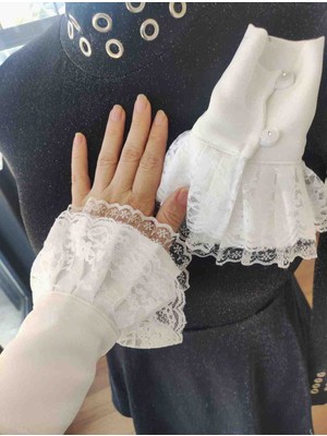 Firuz Rukye Siyah Dantelli Seyyar Kolluk