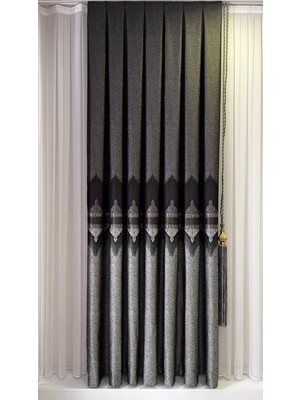 Fon Dünyası Pano Fon Perde Antrasit Gri (Tek Kanat)