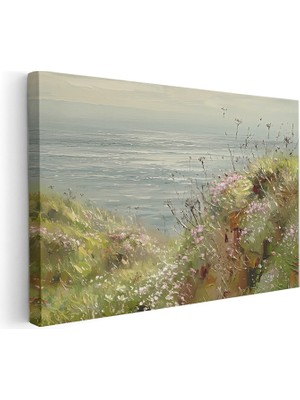 Artarilion Yatay Kanvas Tablo Salon Tablosu Ilkbahar Doga Manzarasi 3 Kanvas Duvar Tablosu