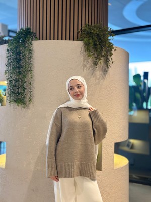 Moda Çağdaş Premium Kalite Kadın Oversize Triko Kazak