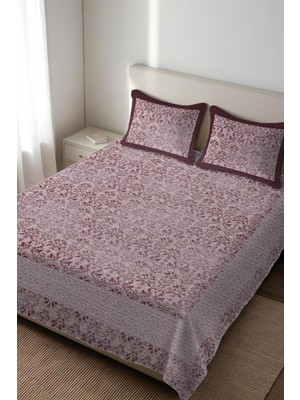 Dolce Mariee Parlak Kadife Kumaş Kapitoneli Çift Kişilik Yatak Örtüsü Seti (3 Parça) CKY0051