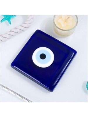 Zisayt Nazar  Boncuklu  Cam  Kalın  Gider  Kapağı