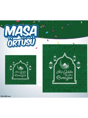 Hoşgeldin Ya Şehr-I Ramazan Baskılı Masa Örtüsü
