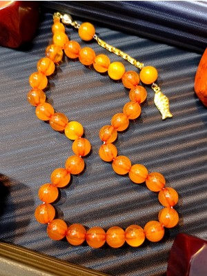 Anemore Collection Sıkma Kehribar Tesbih Amber Renkli