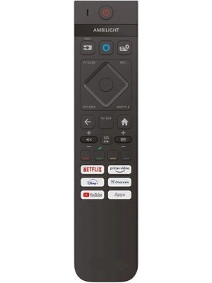 Electroon Phılıps 85PUS8510/12 Uyumlu Ses Komutlu 4K QLED Ambilight Tv Kumanda