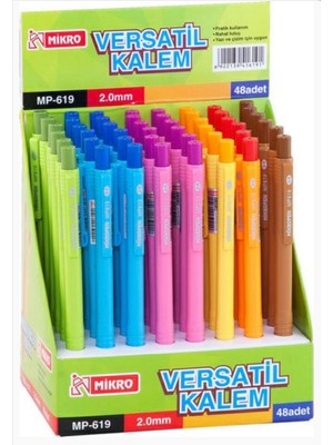 Mikro 2 Adet Versatil Uçlu Kalem 619-48 2.0 mm Kalın Uçlu