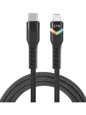 Epilons ZR536 Type-C To Lightning 27W Ledli Pd Kablo 1 M