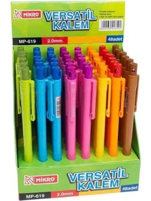 Mikro 2 Adet Versatil Uçlu Kalem 619-48 2.0 mm Kalın Uçlu