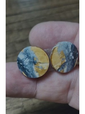 Aries 20.00CT 17MM Natural Round Pair Maligano Jasper