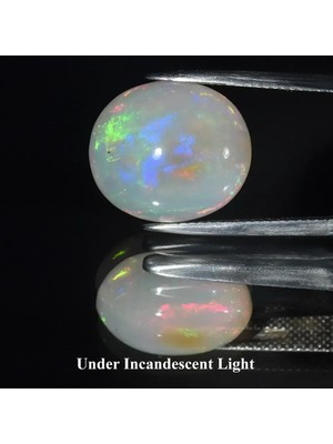 Aries 10.80CT Natural Transparent Crystal Opal With Play-Of-Color Ethiopia, Gem