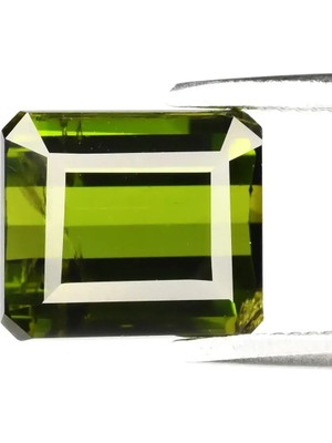 Aries 2.24CT 7.8x6.7mm Octagon Natural Green Tourmaline - Unheated, Africa Gemstone