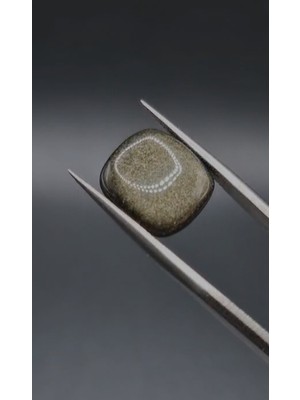 Aries 5.40CT 13.4X12.4MM  Natural  Octagon Altın Yansımalı Obsidyen