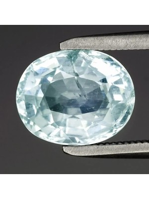 Aries 2.34CT 9.3x7.5mm Oval Natural Light Blue Aquamarine - Unheated, Africa Gem