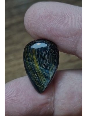 Aries 14.50CT 23.1X15.3MM Pear Natural Bi Color Tiger Eye