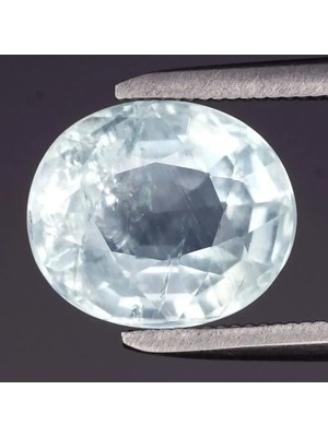 Aries 2.74CT 9.5X8MM Oval Natural Light Blue Aquamarine - Unheated, Africa Gemstone