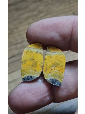 Aries 21.85CT 23.8X12.5MM Pair Bumble Bee