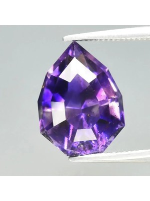 Aries 2.95CT 11X8MM Custom Cut Natural Purple Amethyst - Unheated, Tanzania Gem