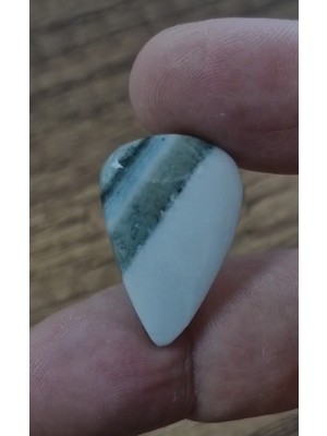 Aries 19.70CT 27.8X19MM Natural Pear Coffea Jasper