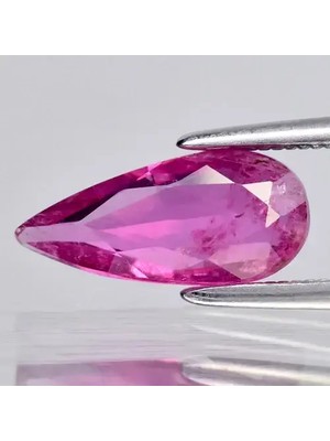 Aries 1.11CT 11.3X5MM Pear Natural Purplish Pink Tourmaline - Unheated Africa Gem