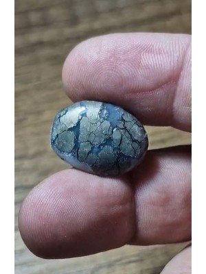 Aries 19.45CT 21.4X15.7MM Natural Oval Markazite Hipomo Jasper