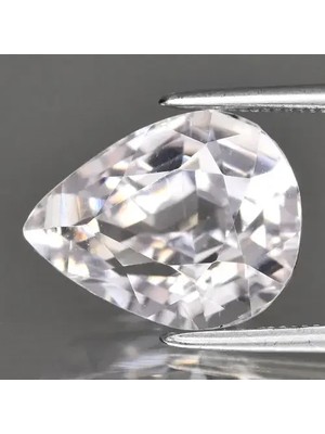 Aries 6.53CT Vs Pear Natural Light Pink Kunzite - Unheated, Afghanistan Gem