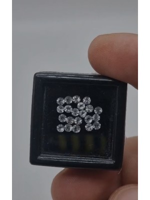 Aries 1.77CT  2.4mm 21 Pcs Round Natural White Topaz Africa