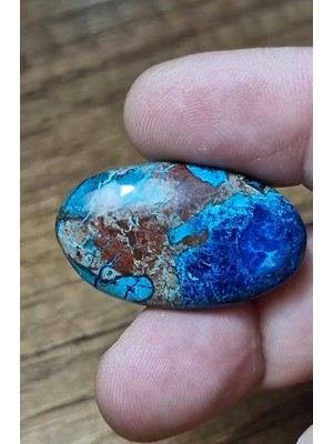Aries 43.10CT 34.8X20.4MM Oval Natural Azurite