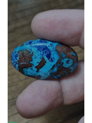 Aries 38.65CT 35.7X22MM Oval Natural Azurite