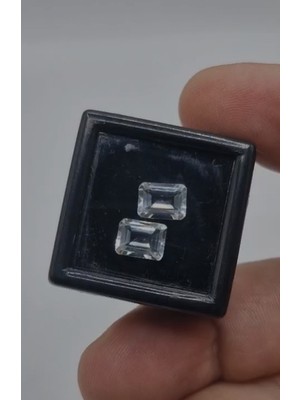 Aries 4.02CT 8X6MM 2pcs Octagon Natural White Topaz Africa