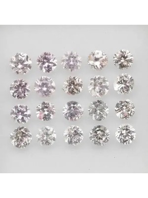 Aries 2.20CT 20PCS Lot Round Brilliant Pink Sapphire - Heated, Madagascar Gems