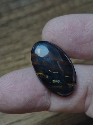 Aries 21.95CT 27.5X16.3MM Oval Natural Bi Color Tiger Eye