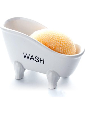 altabi Mini Küvet Tasarımlı Seramik Süngerlik ve Sabunluk