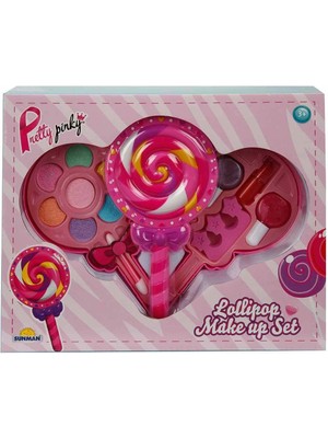 Sinerjim 2598 Lolipop Şekilli 2 Katlı Makyaj Güzellik Seti