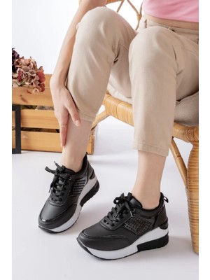 Lamiashoes Kadın  Gizli Topuk Yüksek Taban Spor Ayakkabı