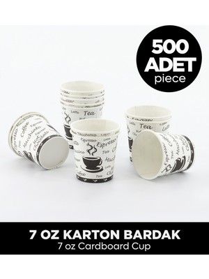 Sepet Doldur 7 Oz Karton Bardak - 500 Adet