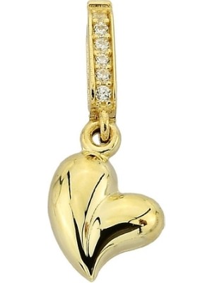 Goldium Asimetrik Kalp Charm