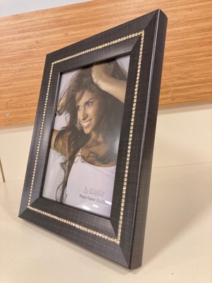 Plus Home Çerçeve Fotoğraf Tek Sıra Taşlı Siyah 15X20 cm