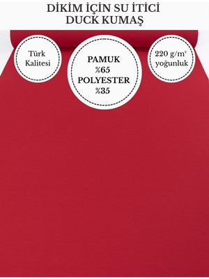 Fabricstown Su Itici Duck Kumaş | 220 G/m² | %65 Pamuk %35 Polyester | 180 cm En | Dikişlik Dayanıklı Kumaş