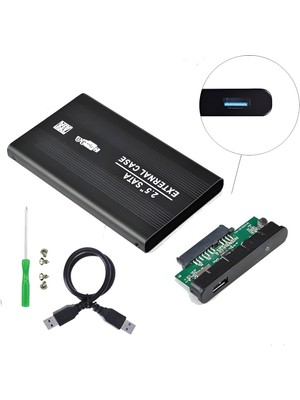 Ulu Bilgisayar 2.5 HDD SSD Kutusu USB 3.0 Harici Hard Disk Kutusu – Alüminyum Gövde, Yüksek Hızlı Taşınabilir Hızlı Veri Aktarımı