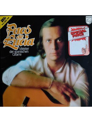 Mazi Plak Paco De Lucía - Meister Der Spanischen Gitarre 2xlp - Orijinal Dönem Baskı 33'lük Plaklar