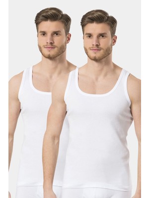 Türen Erkek 2'li Ribana Atlet 109/BEYAZ