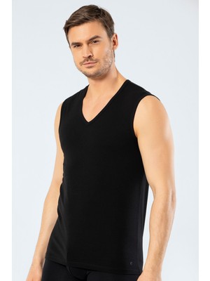 Cacharel Erkek V Yaka Spor Atlet 1304/SIYAH