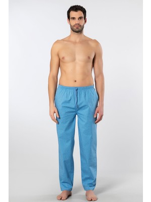Cacharel Erkek Dokuma Pijama Tek Alt 2240/MAVI 4