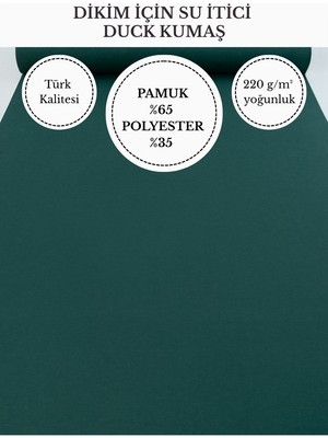 Fabricstown Su Itici Duck Kumaş | 220 G/m² | %65 Pamuk %35 Polyester | 180 cm En | Dikişlik Dayanıklı Kumaş